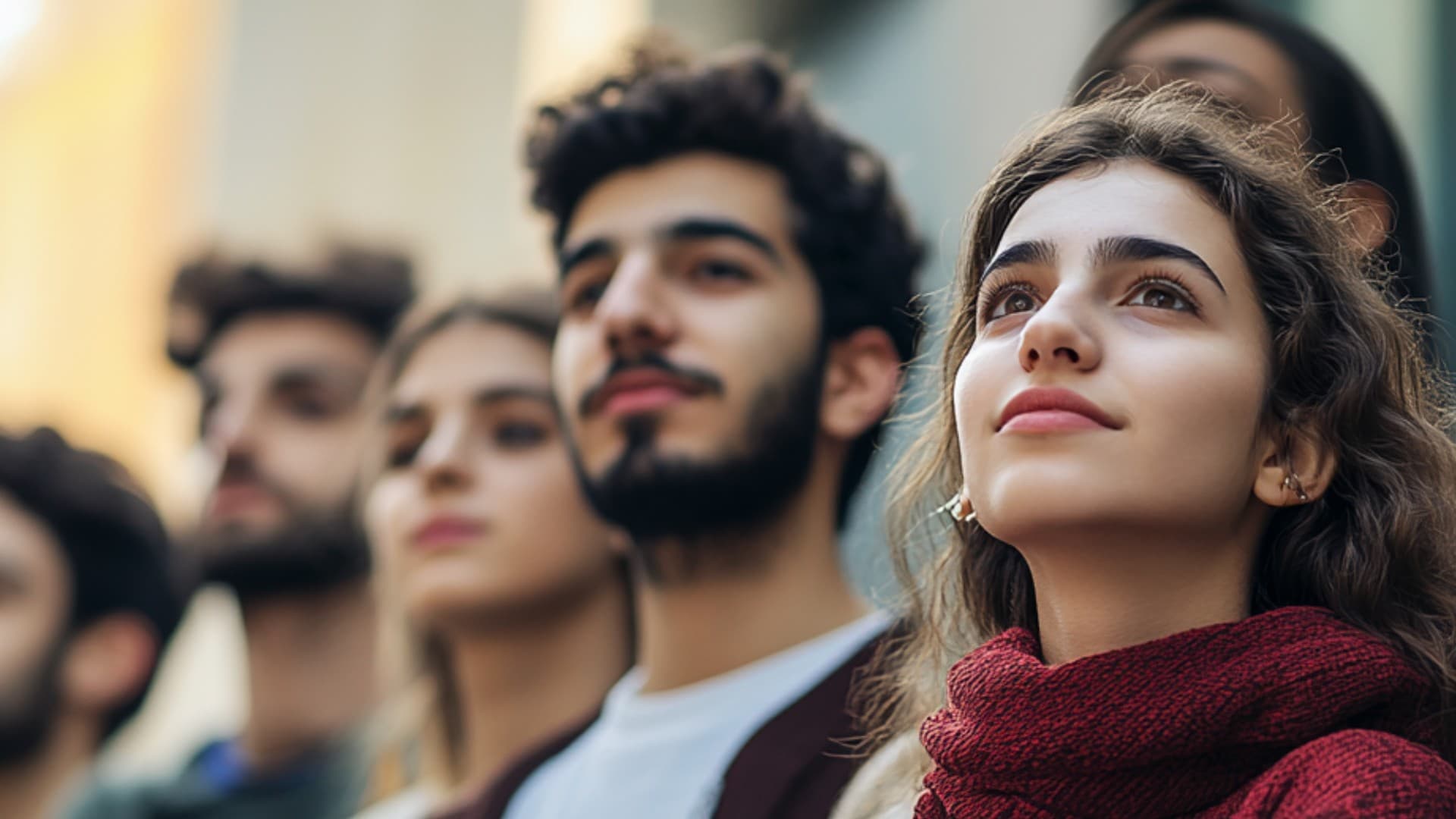 Young people taking part in civic life